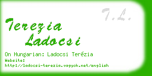 terezia ladocsi business card
